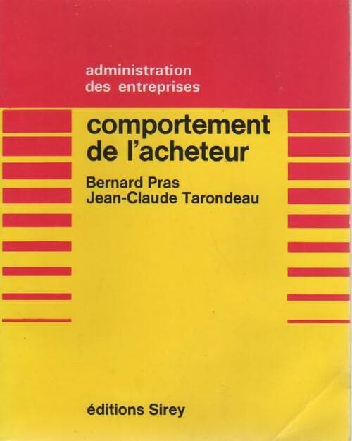 Comportement de l'acheteur - Bernard Pras