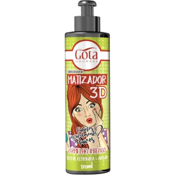 Gota Dourada Après-Shampooing Matifiant 3D Rouge Intense 120ml