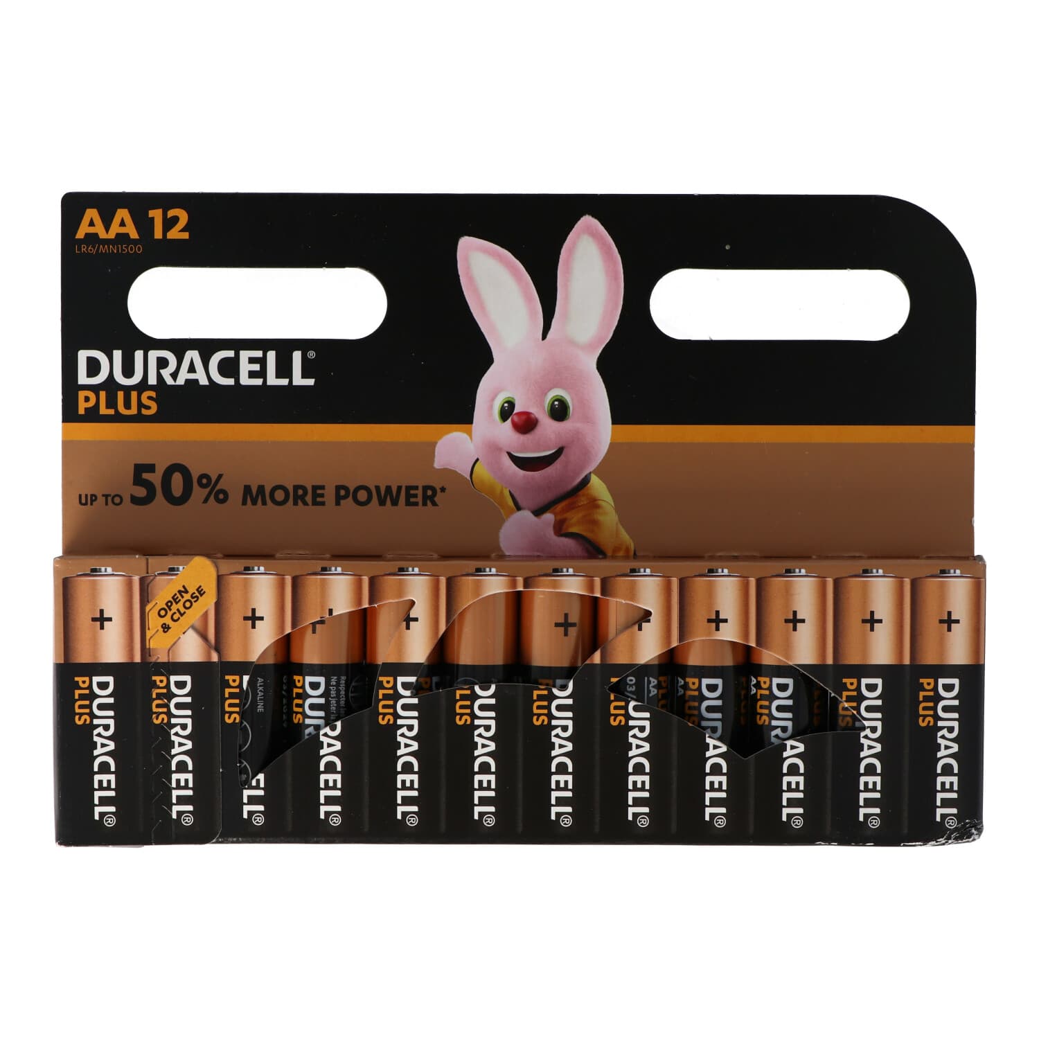 Pile Duracell MN1500 Plus Power Mignon 12 pièces sous blister carton