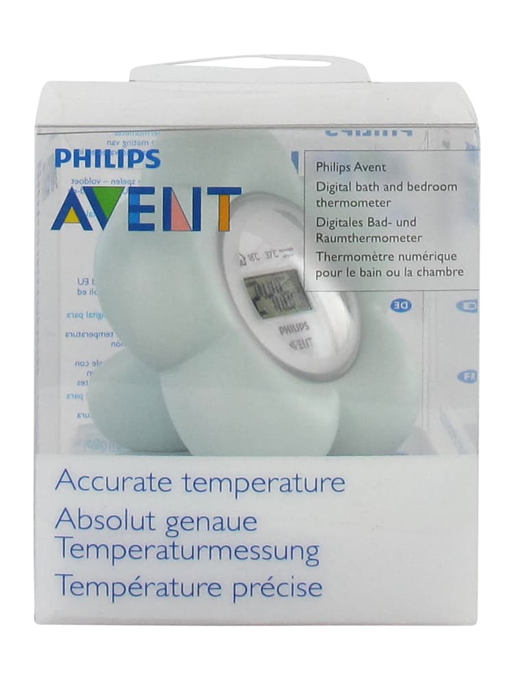 Avent Thermomètre Numérique Bain Chambre Bleu - Couleur : Blanc