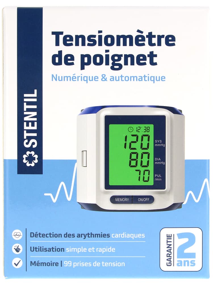 Stentil Tensiomètre de Poignet Numérique & Automatique